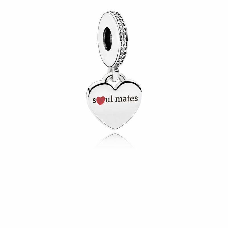 Pandora Australia Soulmates Dangle Charm - Sterling Silver | UJEBSK394